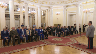 В Ротонде Мариинского дворца чествовали героев России