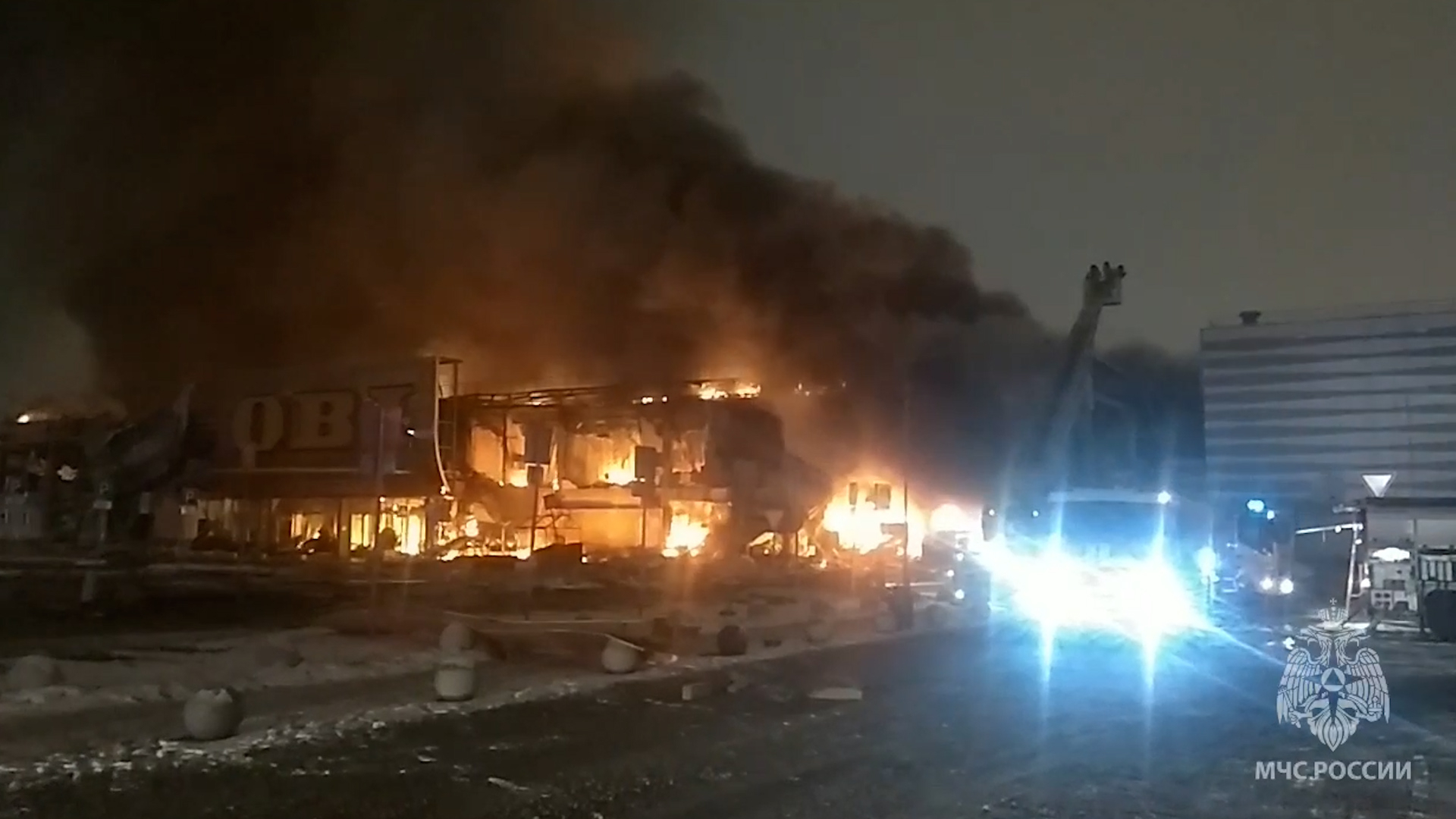 В МЧС назвали предварительную причину пожара в Химках