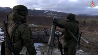 Мобилизованные уничтожили учебные цели из 120-мм минометов на Сахалине