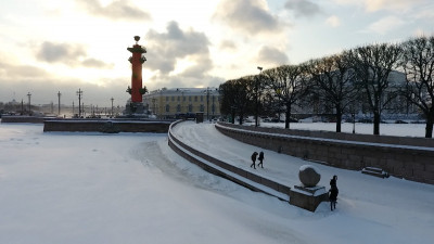 В воскресенье в Петербурге ожидается снежная крупа и около 4 градусов мороза
