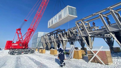 В Антарктиде начали монтировать новый зимовочный комплекс «Восток»