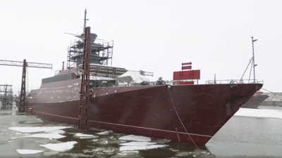В Татарстане спустили на воду новейший МРК «Наро-Фоминск»