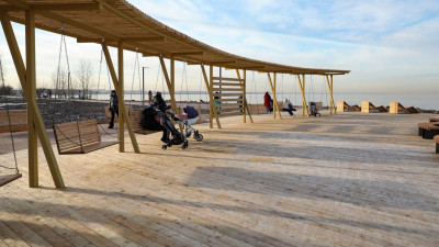 Новое общественное пространство появилось на берегу Финского залива