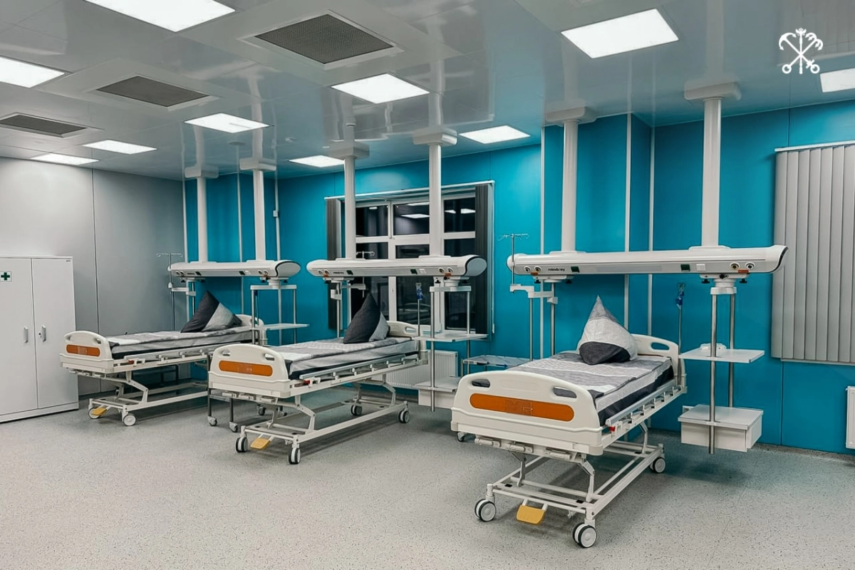 Новый корпус Александровской больницы готов на 98% - tvspb.ru