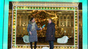 #явэфиреспб. Новогодняя студия Телеканала «Санкт-Петербург» на Дворцовой площади