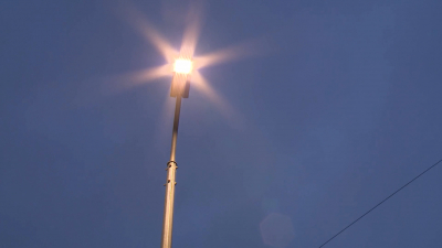 174 новых фонаря осветили улицу Крыленко