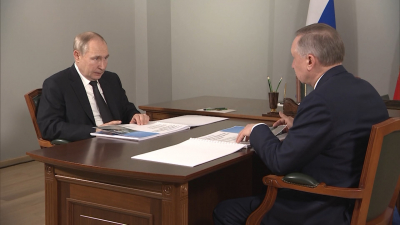 Александр Беглов рассказал Владимиру Путину о поддержке мобилизованных петербуржцев