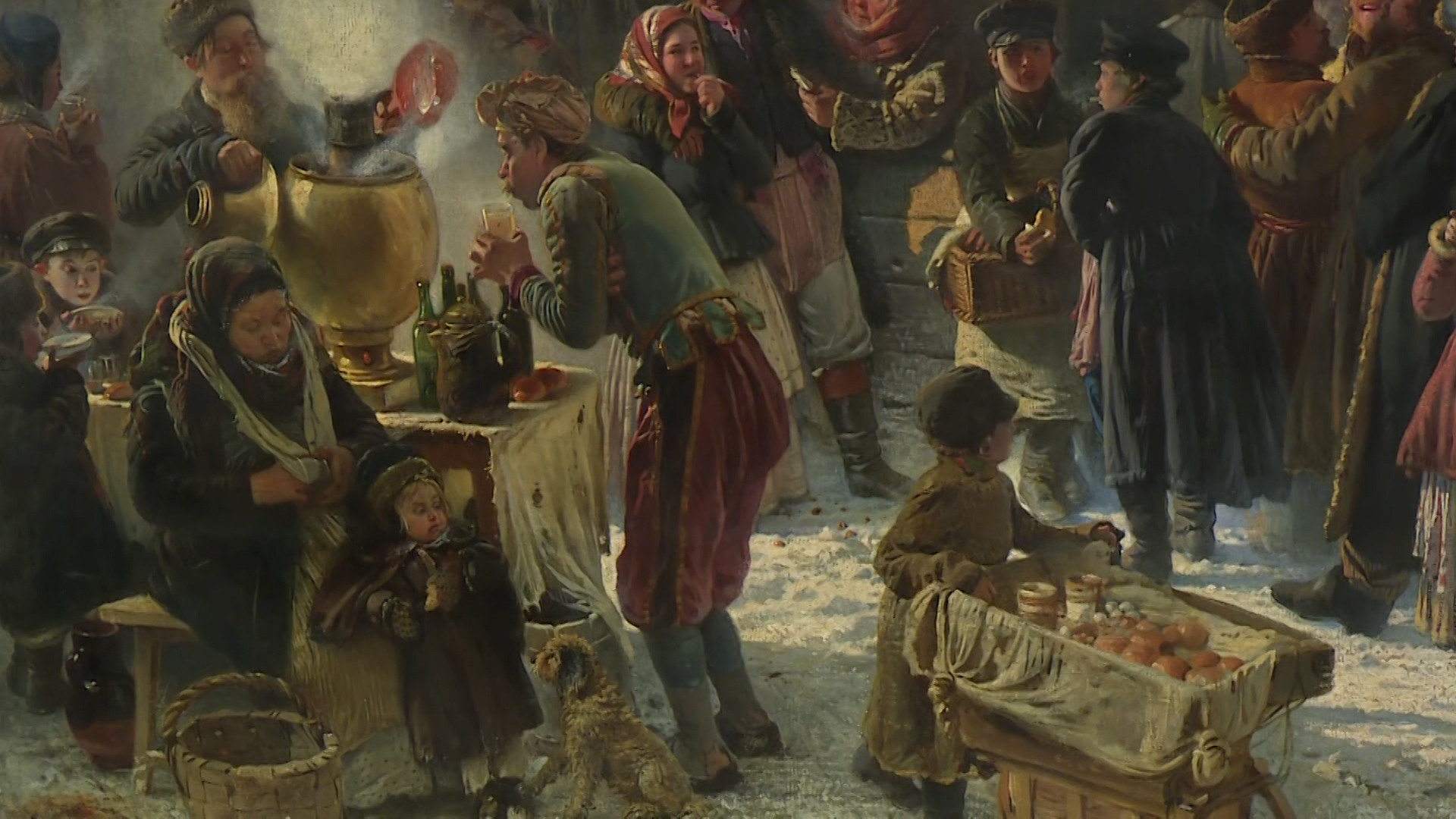В Русском музее показали, как реставрируют картину Константина Маковского