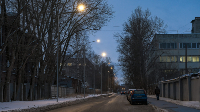 На Парковой улице обновили систему освещения