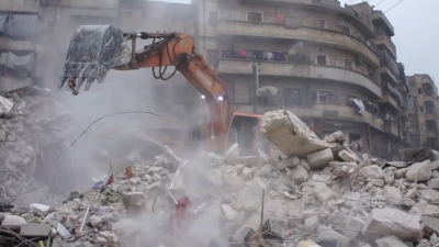 Минобороны опубликовало первые кадры помощи после землетрясения в Сирии