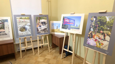 В Доме журналиста Александр Малькевич презентовал фотовыставку об освобождённых территориях