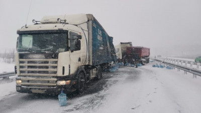 На трассе «Сортавала» образовалась пробка в обе стороны из-за ДТП