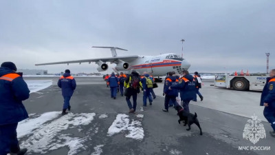 В Турцию вылетел Ил-76 МЧС России со спасателями и врачами
