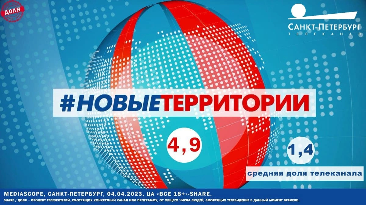 Первый выпуск тв-проекта #НовыеТерритории стартовал с высоким рейтингом - tvspb.ru