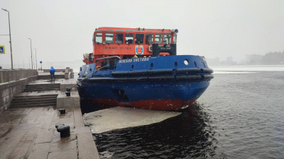 Ледокол «Невская застава» вышел в очередной рейс по мониторингу ледовой обстановки