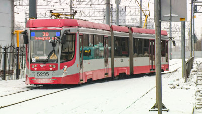 В Петербурге запустили бесплатный трамвай №30 на время ремонта «Ладожской»