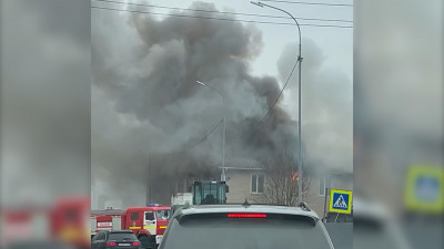 Огнеборцы локализовали крупный пожар на Колтушском шоссе