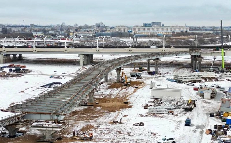 Три съезда транспортной развязки в районе Шкиперского протока построят в 2023 году - tvspb.ru