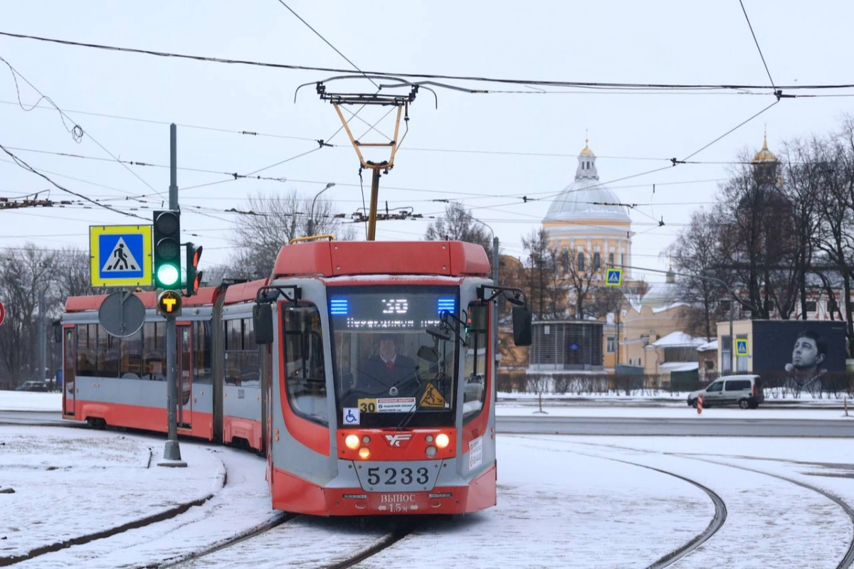 Трамвай №30 будет быстрее возить пассажиров от «Ладожской» до «Площади Александра Невского» - tvspb.ru