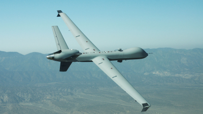 В США показали кадры крушения дрона MQ-9 Reaper над Черным морем