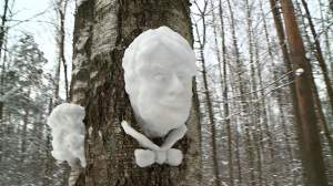 Снежные скульптуры в парке «Сосновка»