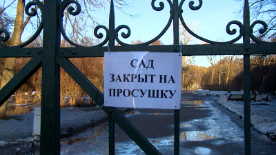 Сады и парки Петербурга закрыли на весеннюю просушку