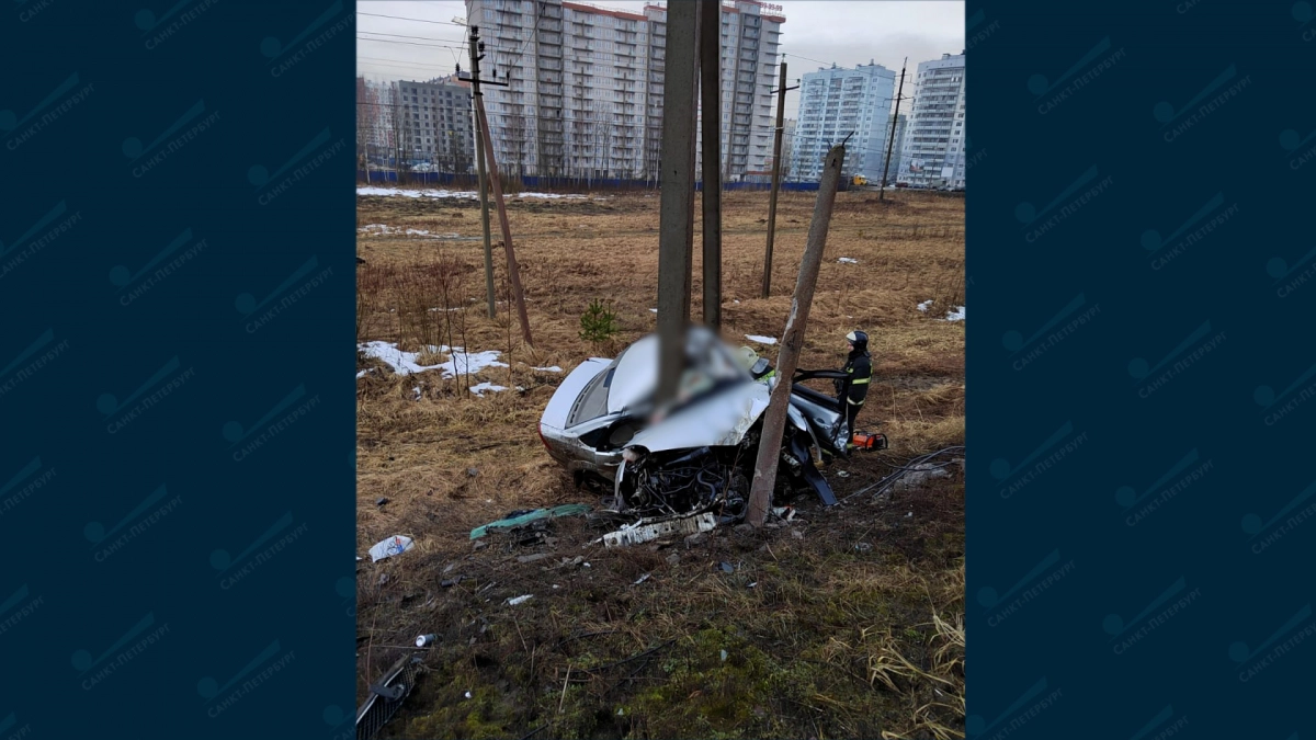 Фонарный столб прервал погоню и жизнь петербургской автоледи - tvspb.ru