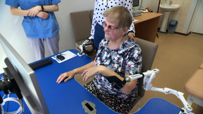 В больнице им. Семашко в Пушкине показали, как новое оборудование помогает в лечении