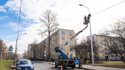 В Кировском районе Петербурга установят более 60 новых фонарей