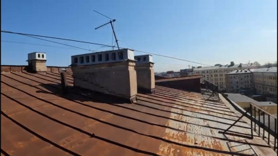 В Петербурге полицейские спасли мужчину, который забрался на самый край крыши