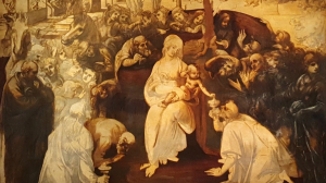 Леонардо да Винчи. Картины «Мадонна Бенуа», «Поклонение волхвов»