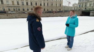 Первая помощь провалившемуся под лед человеку