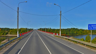 На мосту через реку Волхов на 10-м километре трассы А-114 введут реверсивное движение