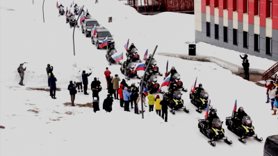 Петербуржцы приняли участие в самом северном параде Победы
