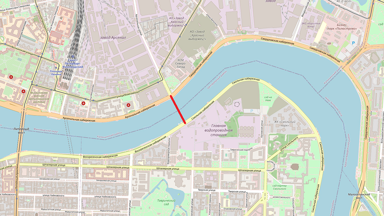 Проект мостов через неву