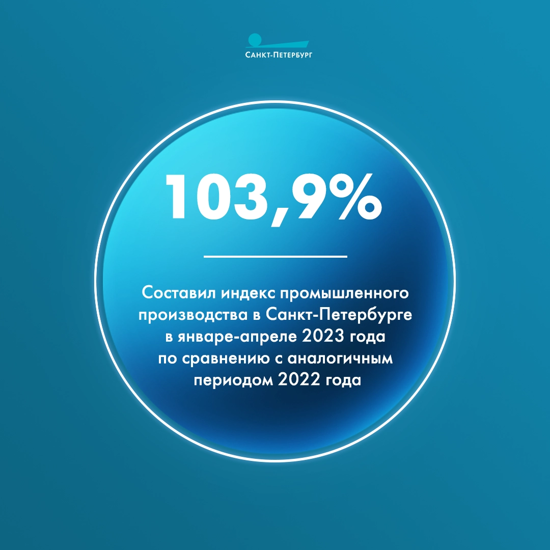 В Петербурге индекс промышленного производства по итогам 2022 года составил 103,9% - tvspb.ru