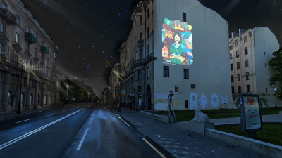 В честь 320-летия Петербурга фасады домов украсят световые проекции детских рисунков