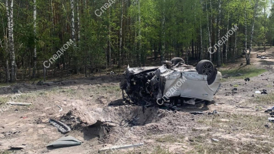 Появились фотографии взорванной машины Прилепина