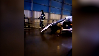 Петербуржцы выложили в сеть кадры смертельного ДТП на дамбе