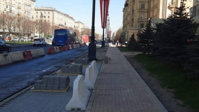 На Московском проспекте продолжается ремонт дороги
