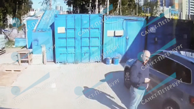 Появилось видео убийства петербургского бизнесмена на стройплощадке