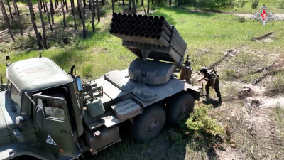 Минобороны: Расчеты «Град» наносят удары по позициям ВСУ на Краснолиманском направлении