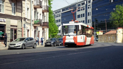 Трамваи вернутся на Старо-Петергофский проспект 2 июня