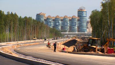 Новый участок Шуваловского проспекта построили на 70%