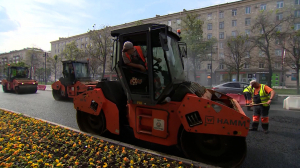 Замена асфальта на Московском проспекте