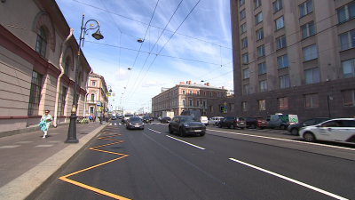 На Московском, Литейном и Витебском проспектах отремонтировали асфальт