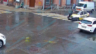 Появилось видео ДТП на Херсонской улице, где мужчина сбил 13-летнего школьника