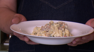 Паста с лисичками