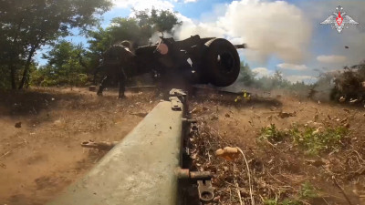 МО РФ: Артиллеристы ЦВО выполнили залистование позиций ВСУ