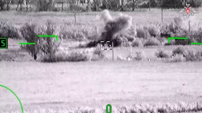 Минобороны РФ показало кадры уничтожения бронетехники ВСУ